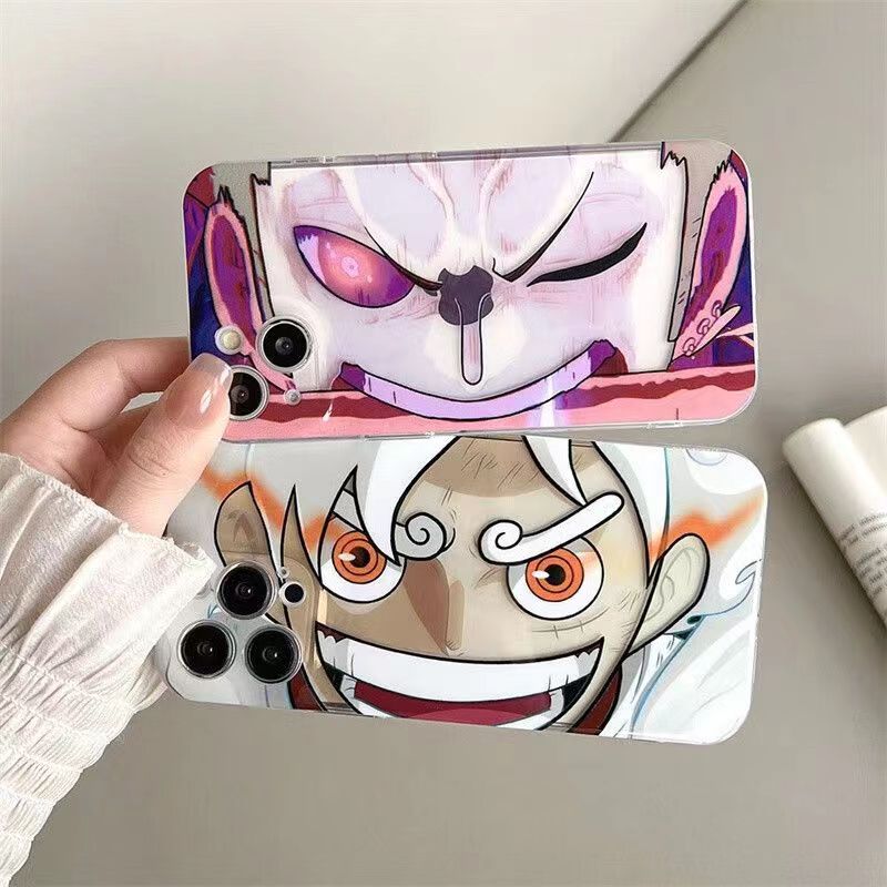 Luffy/Zoro iPhone silicone crash-resistant phone case