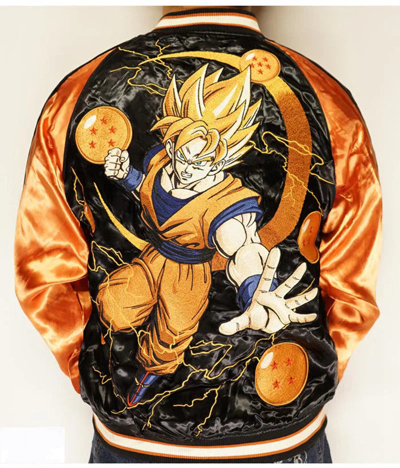 Son Goku/Vegeta/Frieza Vêtements de manteau haut de gamme brodés à la main