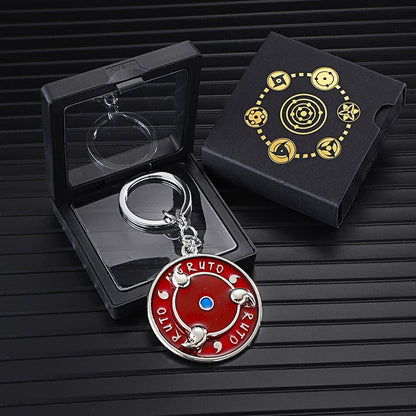 Porte-clés rotatif Naruto Sharingan - Uchiha Anime Spinning Fidget Toy