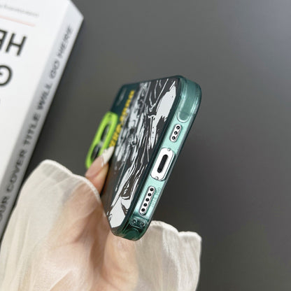 Luffy/Zoro silikonové pouzdro na iPhone odolné proti nárazu
