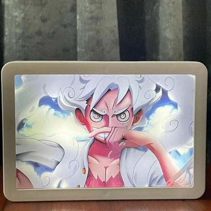 Light painting Luffy/Zoro pouvant servir de miroir et de peinture décorative