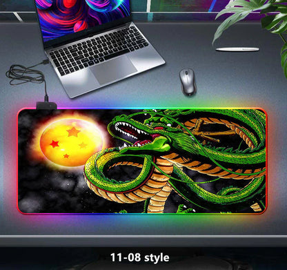tapis de souris épais à sept couleurs changeantes, lumière LED, clavier de jeu