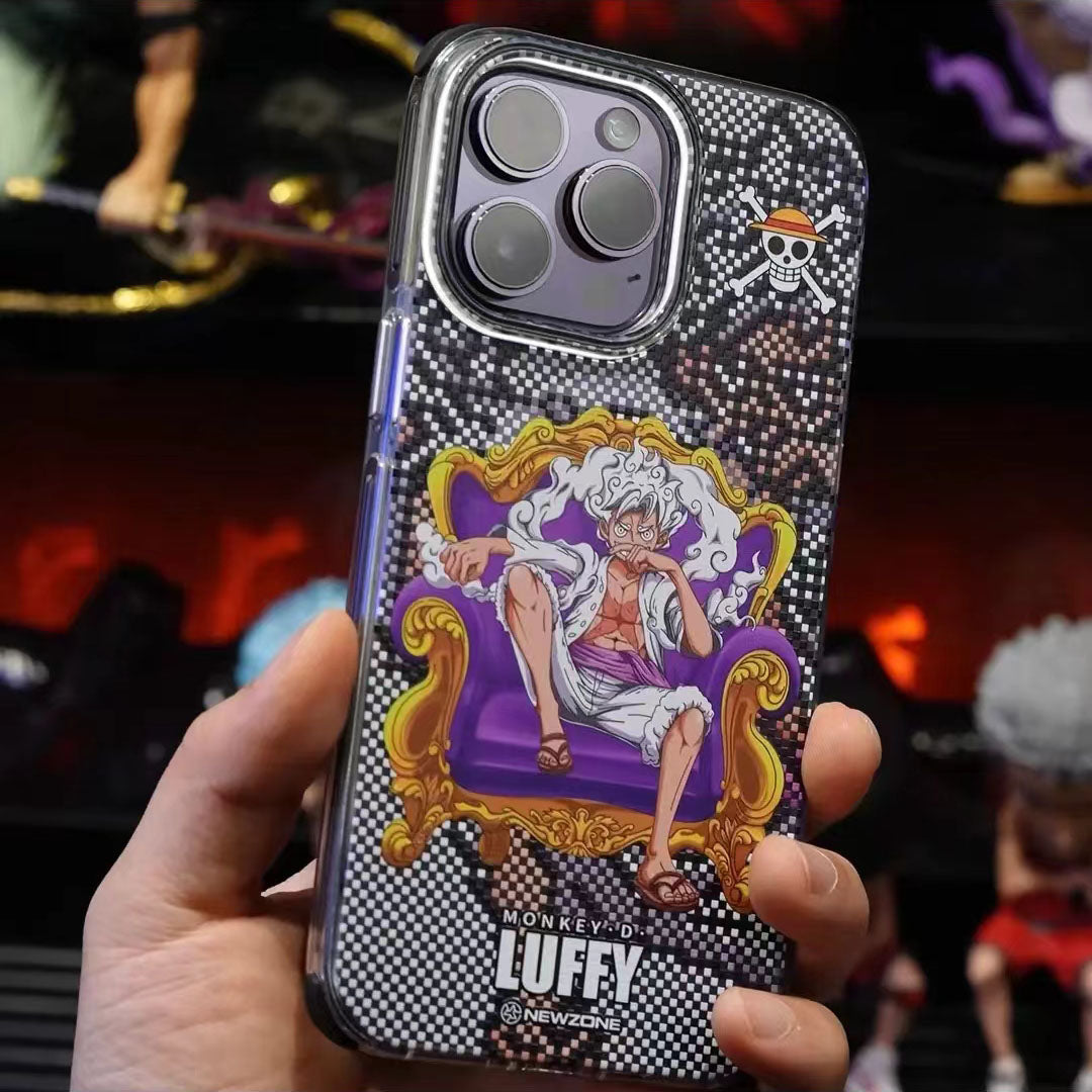 Luffy/Zoro silikonové pouzdro na iPhone odolné proti nárazu