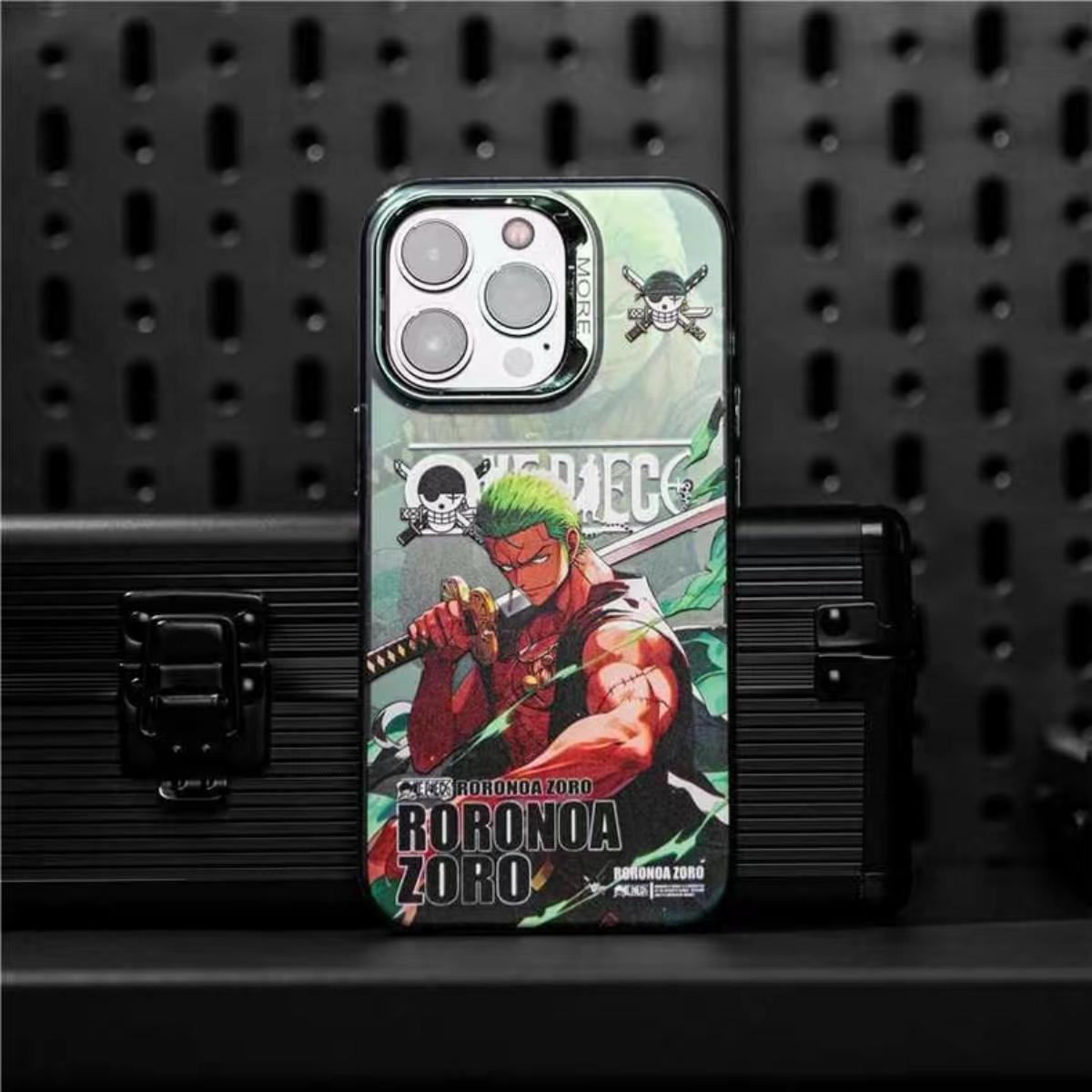 Luffy/Zoro silikonové pouzdro na iPhone odolné proti nárazu