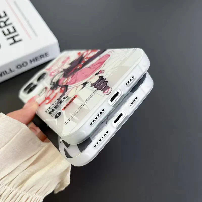 Tanjirou/Nezuko Apple nádherné silikonové antikolizní pouzdro Trend Silicone