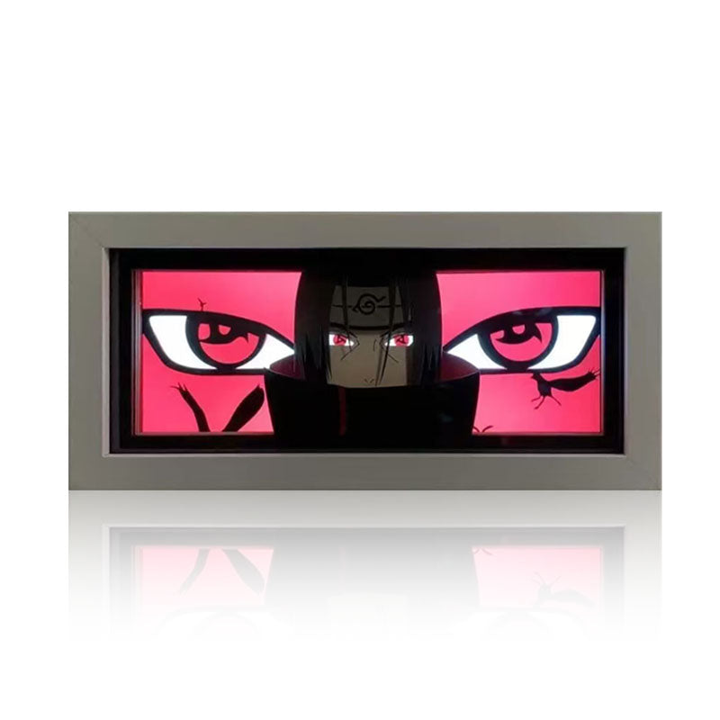 Sasuke/Kakashi/Obito/Itachi 3D Paper Sculpture Night Light - Rozsviťte svět anime!