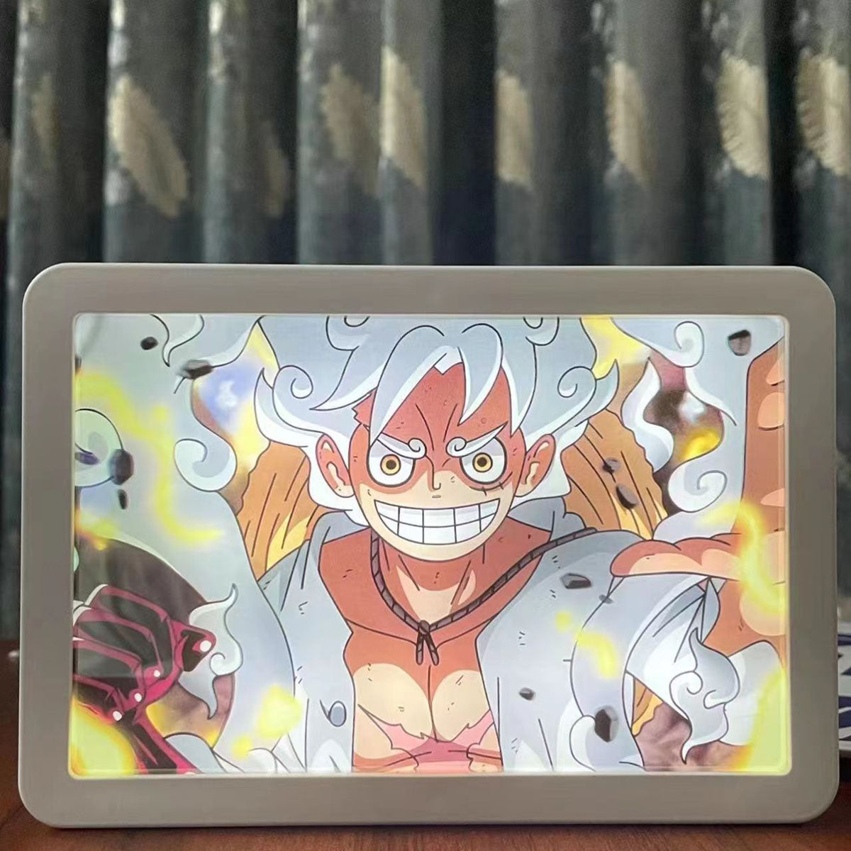 Light painting Luffy/Zoro pouvant servir de miroir et de peinture décorative