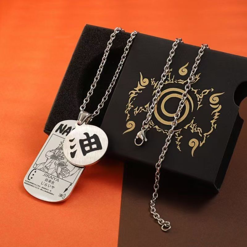 Beau collier de la série Uzumaki/Sasuke/Kakashi Ninja avec finition