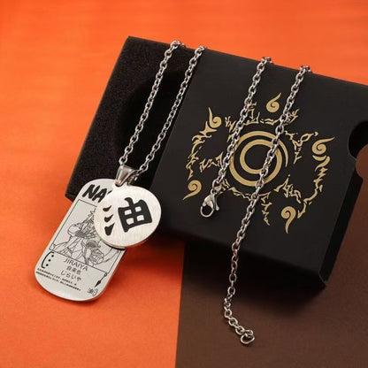 Beau collier de la série Uzumaki/Sasuke/Kakashi Ninja avec finition