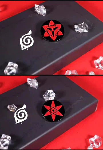 sasuke/itachi/kakashi Kolekce kovových odznaků Mangekyou Sharingan
