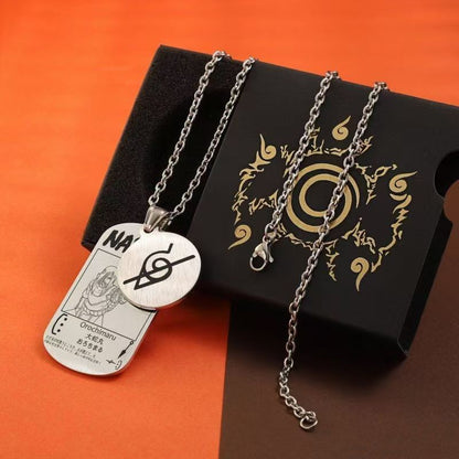 Beau collier de la série Uzumaki/Sasuke/Kakashi Ninja avec finition