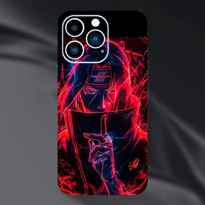 Itachi/Jiraiya/Kakashi iPhone Vynikající fólie na zadní stranu telefonu, personalizovaný vzor, ​​HD ochrana
