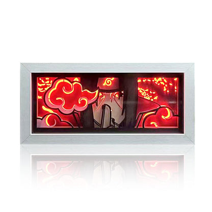 Sasuke/Kakashi/Obito/Itachi 3D Paper Sculpture Night Light - Rozsviťte svět anime!