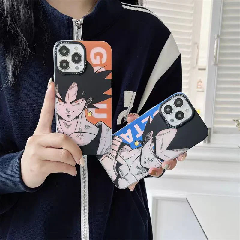 جراب هاتف Goku/Vegeta/Buu/Frieza Apple الرائع من السيليكون المضاد للتصادمات