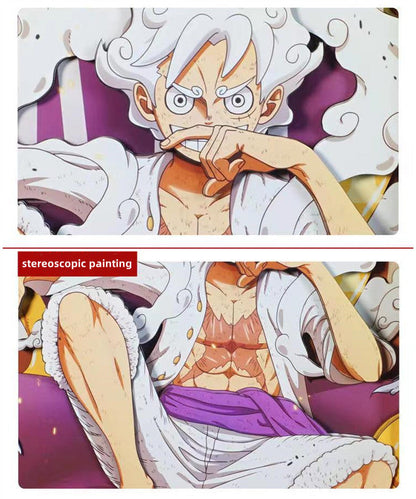 Luffy/Ace/Zoro hezký kreslený ruční 3D kreslení