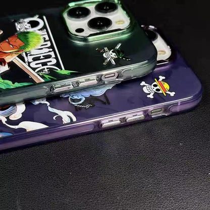 Luffy/Zoro silikonové pouzdro na iPhone odolné proti nárazu