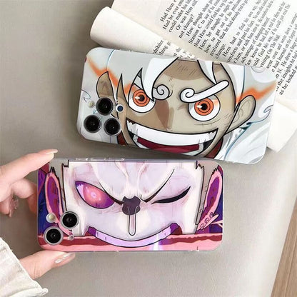Luffy/Zoro iPhone silicone crash-resistant phone case