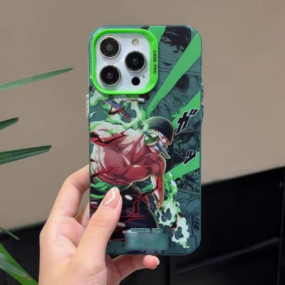 Luffy/Zoro silikonové pouzdro na iPhone odolné proti nárazu