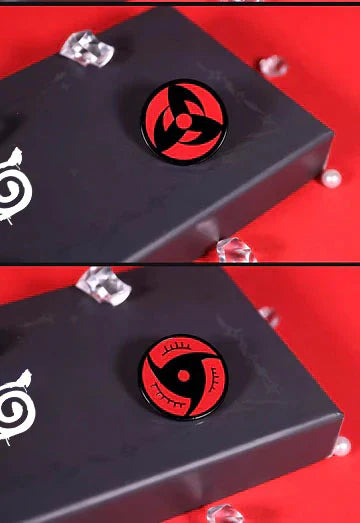 sasuke/itachi/kakashi Kolekce kovových odznaků Mangekyou Sharingan