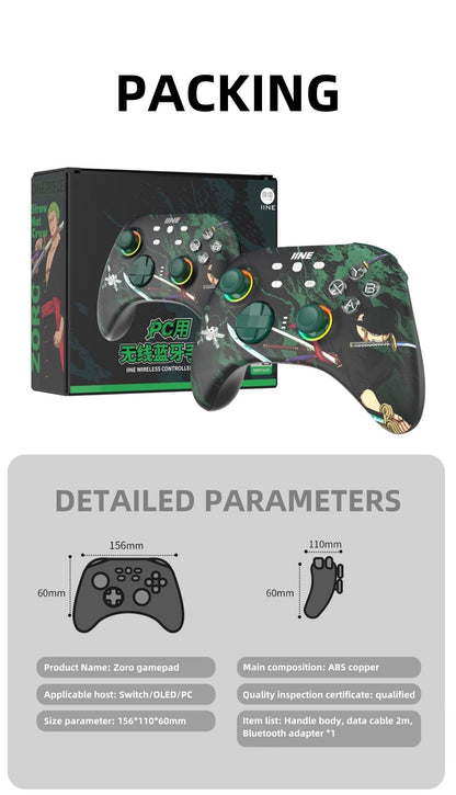 Manette de jeu Roronoa Zoro Sensitive, contrôle précis, prise en main confortable, profitez de la passion du jeu