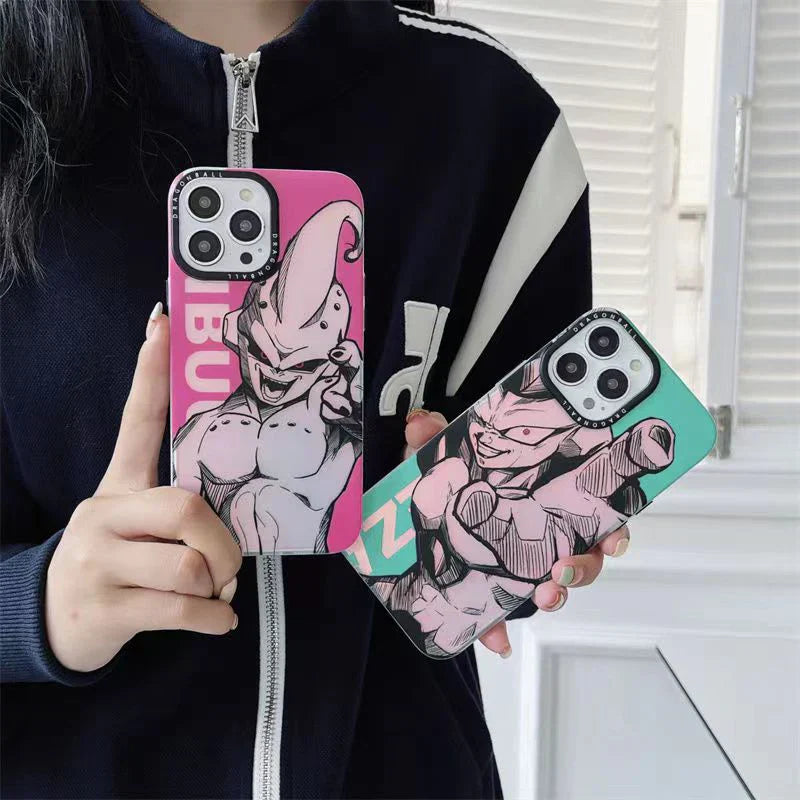 جراب هاتف Goku/Vegeta/Buu/Frieza Apple الرائع من السيليكون المضاد للتصادمات