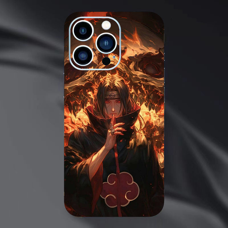 Itachi/Jiraiya/Kakashi iPhone Vynikající fólie na zadní stranu telefonu, personalizovaný vzor, ​​HD ochrana