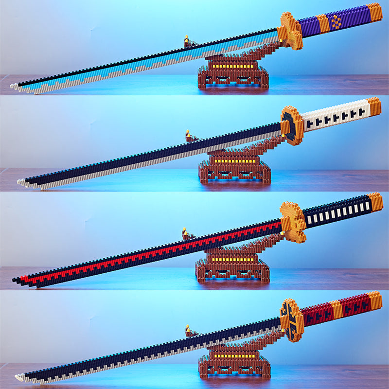 Roronoa Zoro bloc de construction lumineux 806 pièces modèle jouets