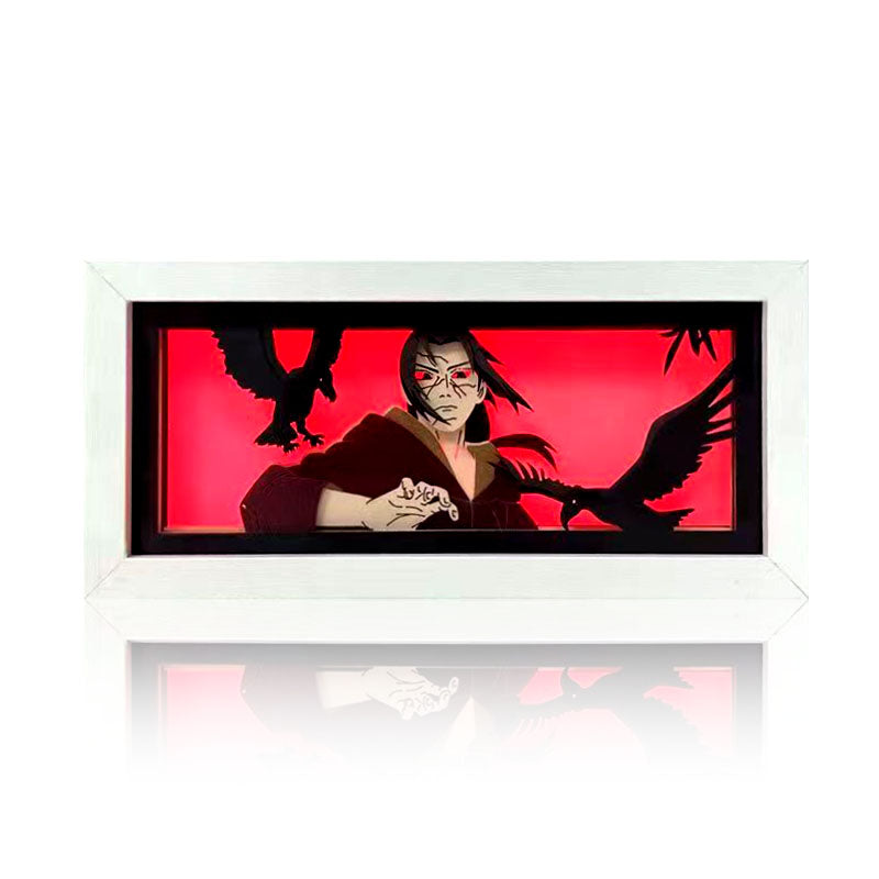Sasuke/Kakashi/Obito/Itachi 3D Paper Sculpture Night Light - Rozsviťte svět anime!