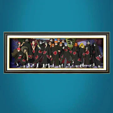 Όμορφο τρισδιάστατο σχέδιο χειροτεχνίας Akatsuki
