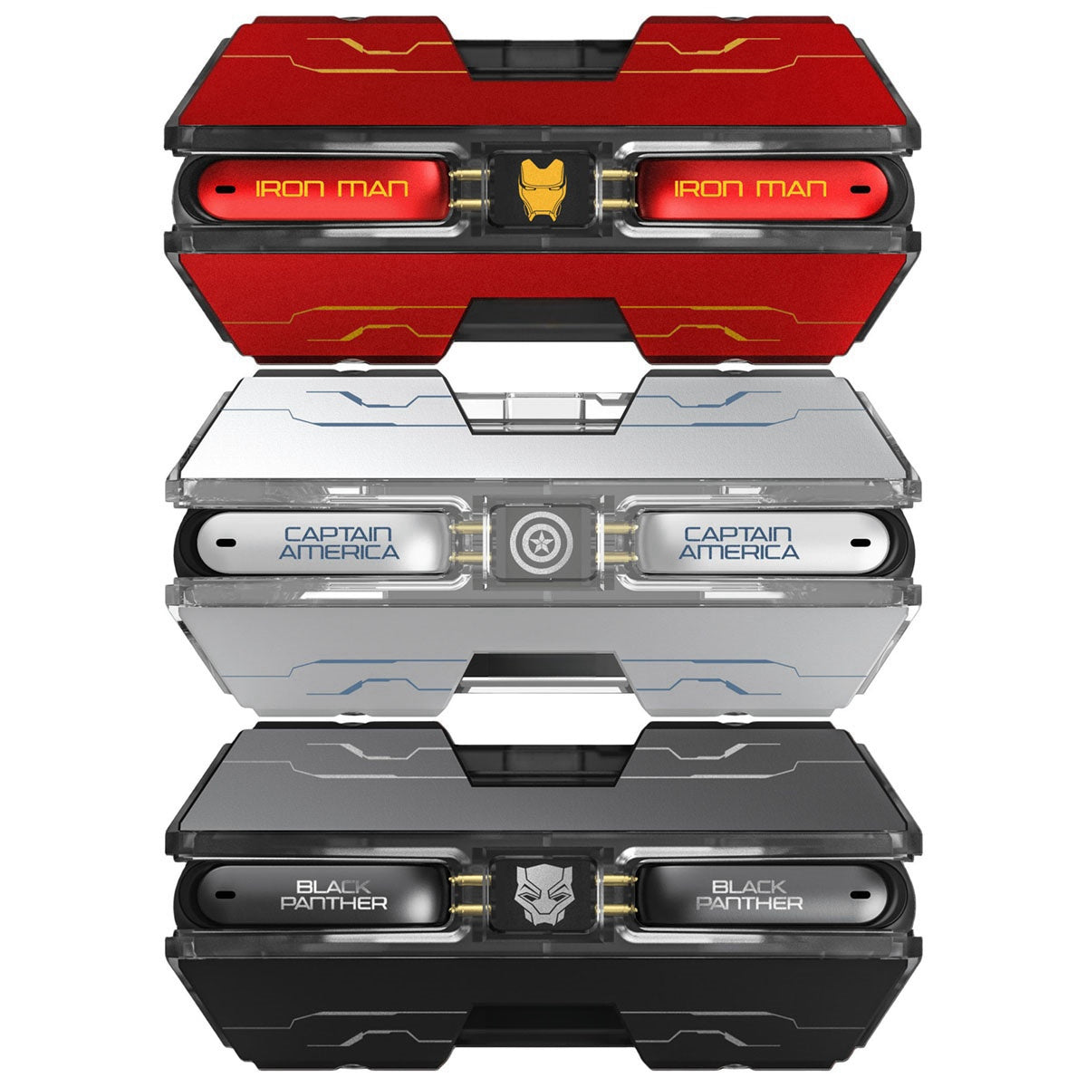 Marvel Iron Man Captain America trådløse øretelefoner, Marvel TWS Bluetooth 5.3 hovedtelefoner med Battleship Design