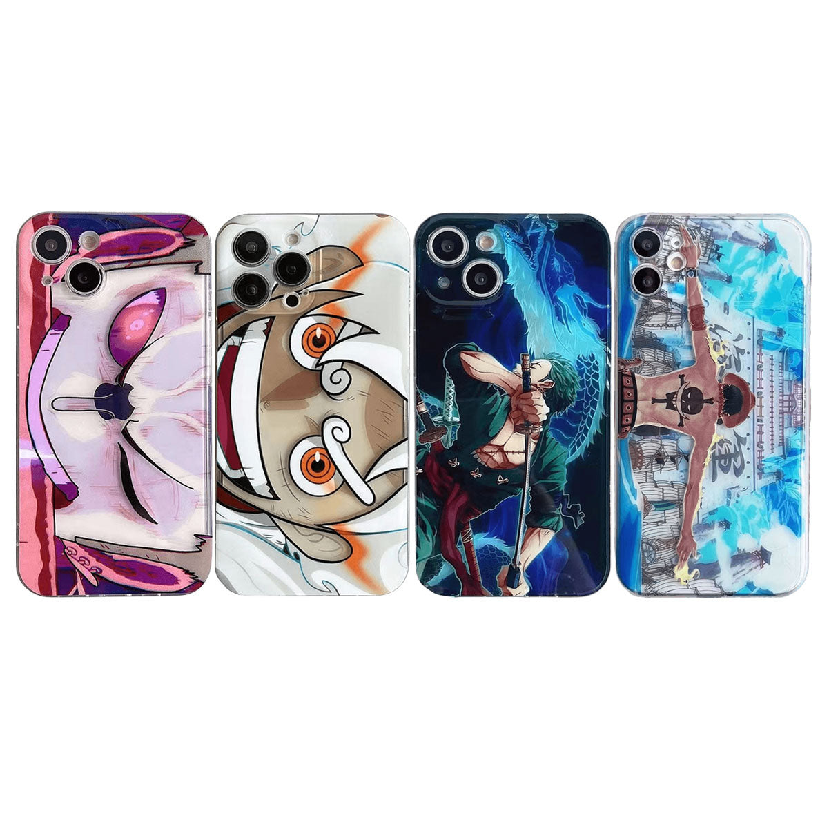 Luffy/Zoro iPhone silicone crash-resistant phone case