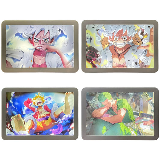 Pintura luminosa de Luffy/Zoro que se puede utilizar como espejo y pintura decorativa.