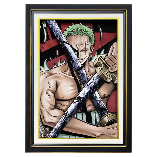 Roronoa Zoro komea sarjakuva käsityö 3D-piirustus