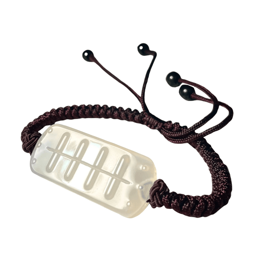 Pain/Itachi handgeschnitztes natürliches Achat-Kristall-Jade-Armband, Handkarte