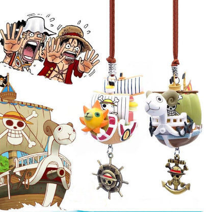 Thousand Sunny/Going Merry Exquisite Πειρατικό Μπρελόκ Κρεμάστρες αυτοκινήτου