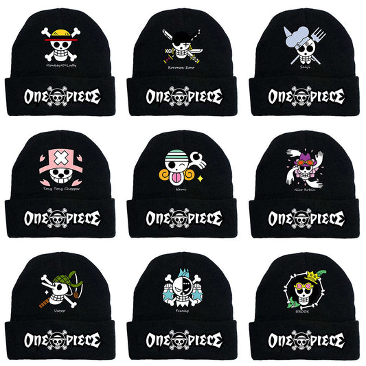 Luffy/Zoro Gorro de punto cálido y acogedor a la moda