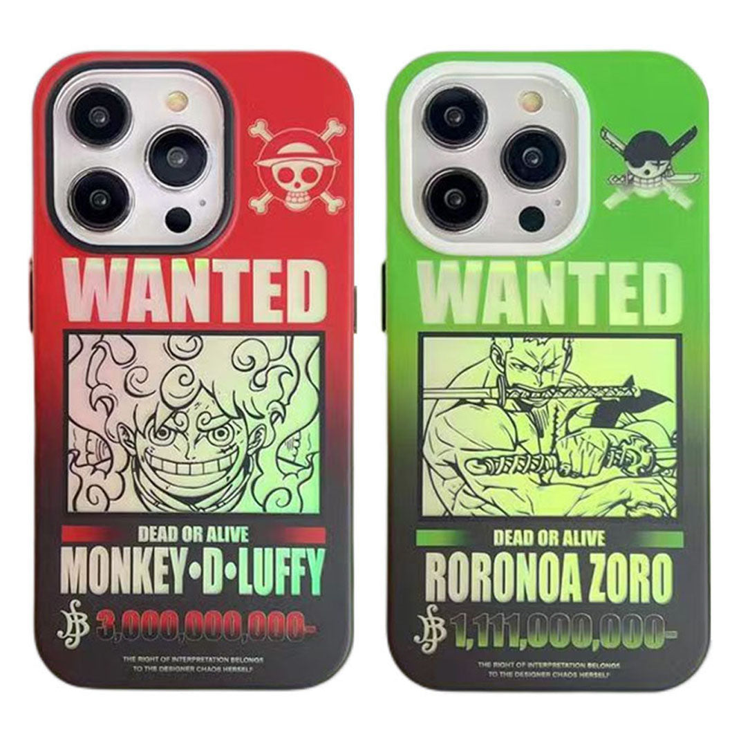 Luxusní silikonové antikolizní pouzdro Trend na iPhone Luffy/Zoro