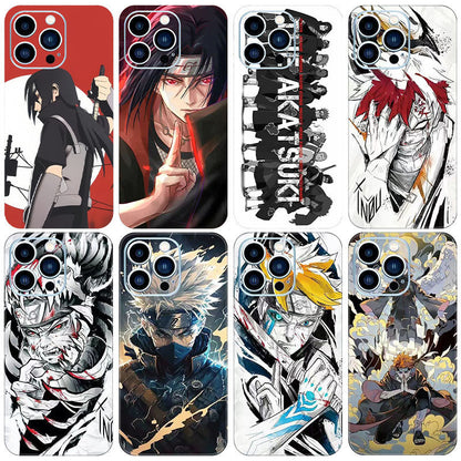 Itachi/Jiraiya/Kakashi iPhone Vynikající fólie na zadní stranu telefonu, personalizovaný vzor, ​​HD ochrana