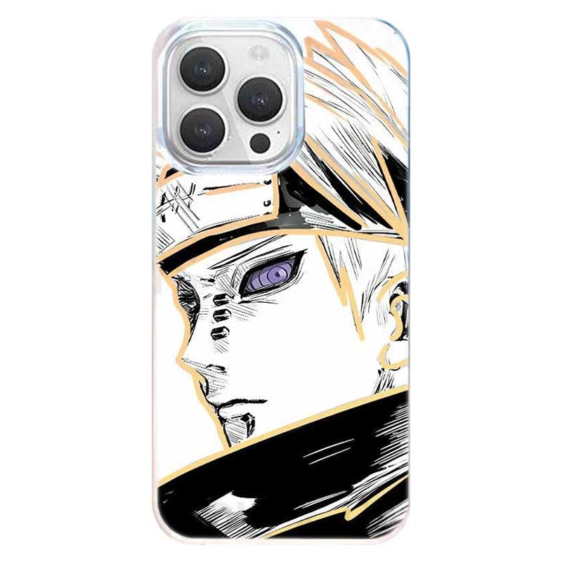 Pouzdro na telefon Naruto Pain Yahiko Anime, nárazuvzdorný ochranný kryt laserového gradientu pro iPhone