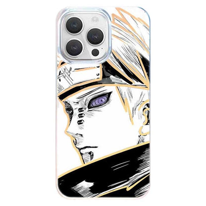 Pouzdro na telefon Naruto Pain Yahiko Anime, nárazuvzdorný ochranný kryt laserového gradientu pro iPhone
