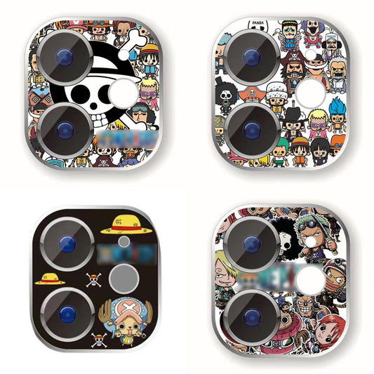 Εφαρμογή Luffy/Chopper σε προστατευτική μεμβράνη φακού κάμερας iPhone