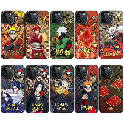 جراب هاتف iPhone من السيليكون المقاوم للصدمات من Itachi/Sasuke/Kakashi