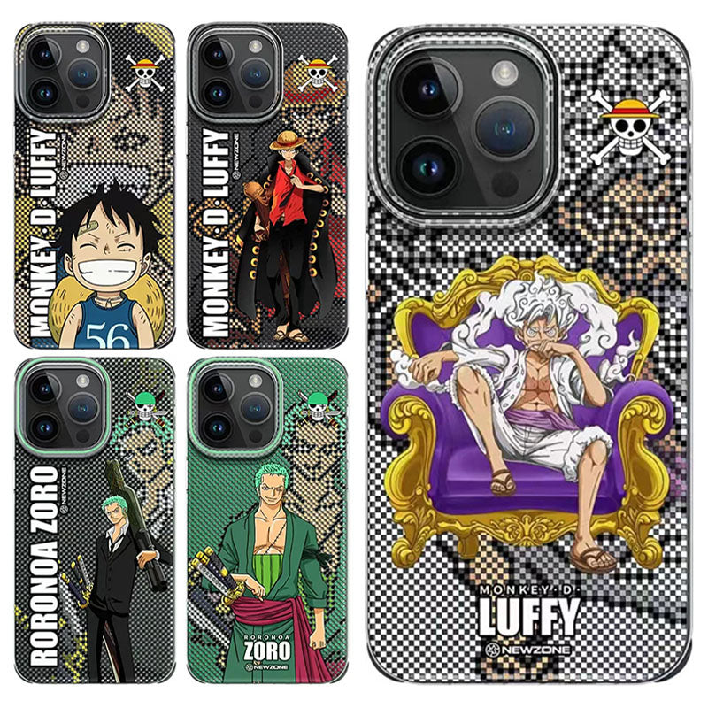 Luffy/Zoro silikonové pouzdro na iPhone odolné proti nárazu