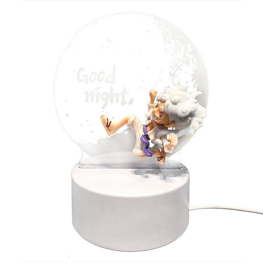 Nika Luffy Moon Night Light avec Nika Luffy petite main tricolore changement créatif illimité