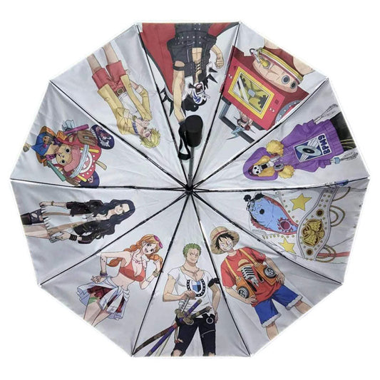 Luffy Laser parapluie tactile changement de couleur de l'eau parapluie nocturne réfléchissant parapluie