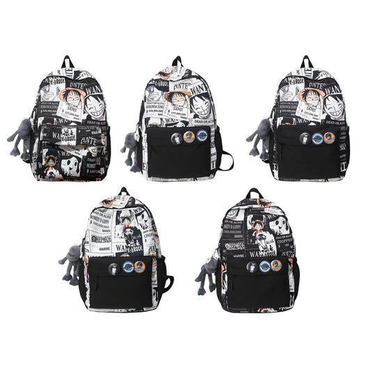 Mochila Luffy resistente de gran capacidad (adecuada para la escuela, viajes, trabajo)