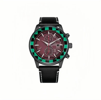 Kamado Tanjirou Herrenuhren, analoge Quarz-Sport-Unisex-Uhr, 100 m wasserdichte Uhren