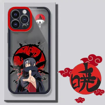 Silikonový nárazuvzdorný kryt na telefon s Itachi/Gaarou pro Android (11. až 17. generace Pro Max)