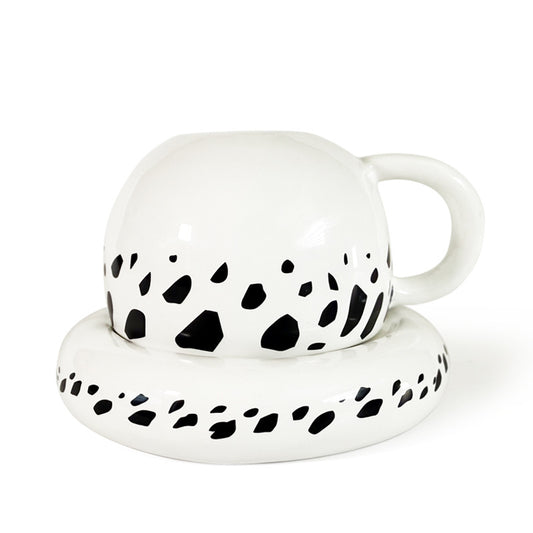 One Piece Trafalgar Law Hat Shaped Ceramic Mug, Anime Coffee Cup with Saucer