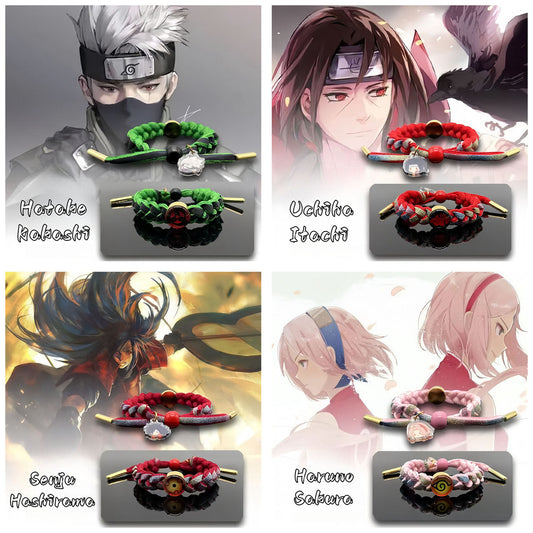 Kakashi/Sakura/Sasuke-Armband, Schnürsenkel, geflochtenes Handseil. Ein Armband, das sich für Geschenke eignet